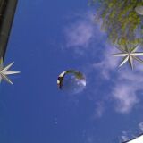 Star and bubble round mirror25cm