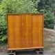 Wooden wardrobe / wardrobe feet compass / 60s