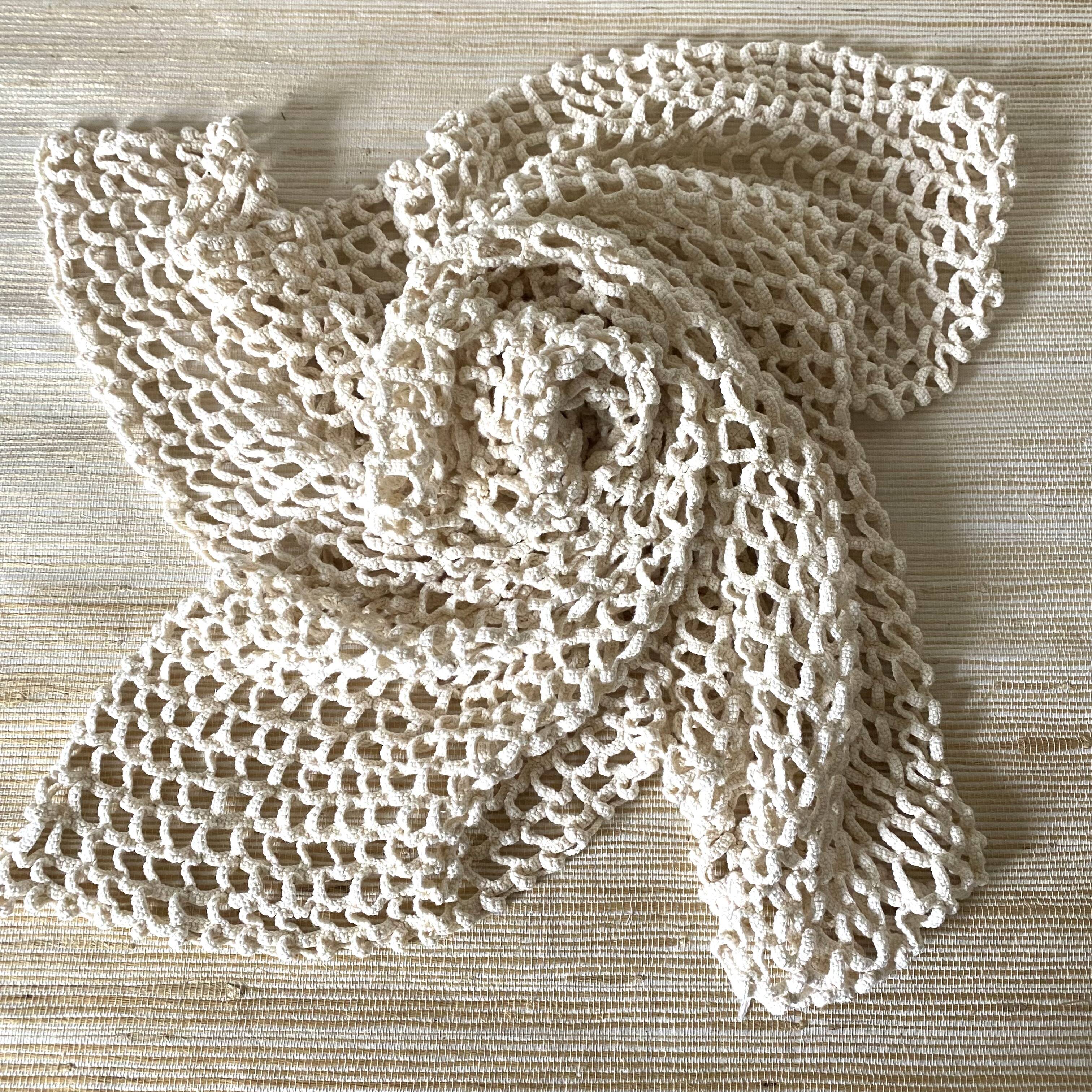 Square crochet, tablecloth, plaid 70 X86