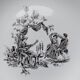Serving dish Lunéville Badonviller