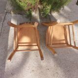 pair of Luterma style bistro chairs