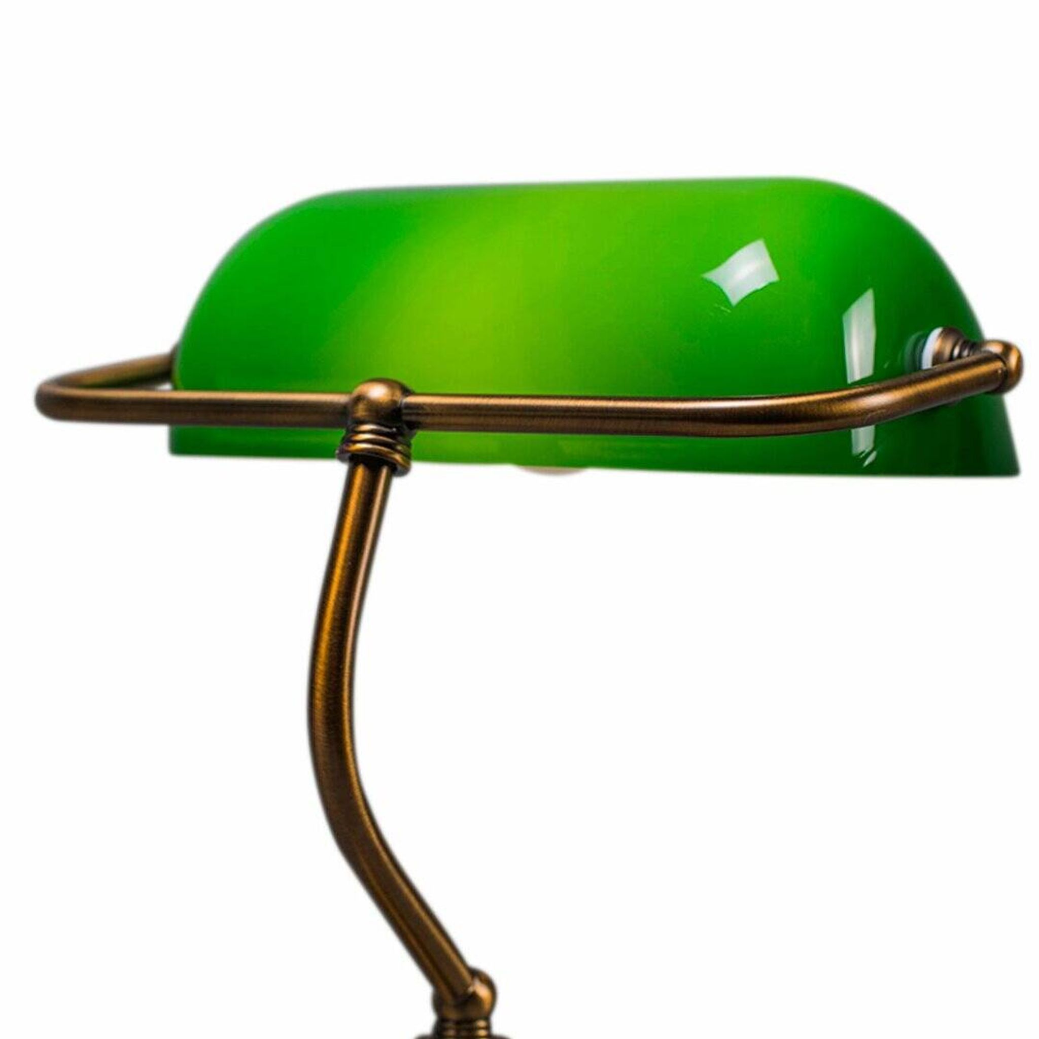 Notary banker desk lamp brass matte
