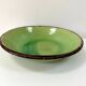green glazed earthenware dish from the 1950s - Dieulefit