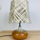 Lamp sandstone lampshade wool workshop 7 suns by Bernadette Ver Eecke Scherrer