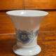 Wedgwood Bone China, small porcelain vase with floral decoration.