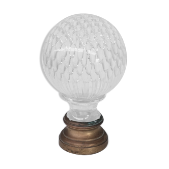 French antique decorative boule d'escalier