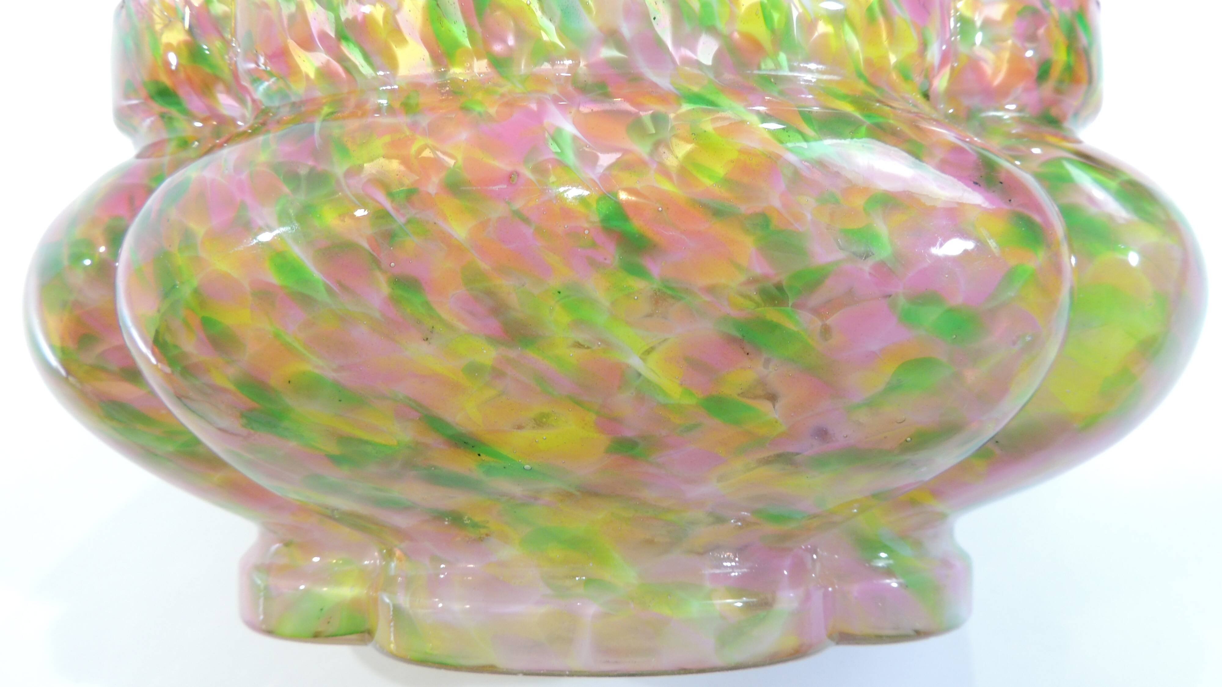 Verre, jardinière Murano, années 1960