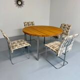 Set of 4 old Saporiti Italia chairs from the 1970s, Ernes design