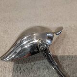 Silver-plated metal ladle for fat and lean meat, Ercuis silversmith, Louis XV, 29