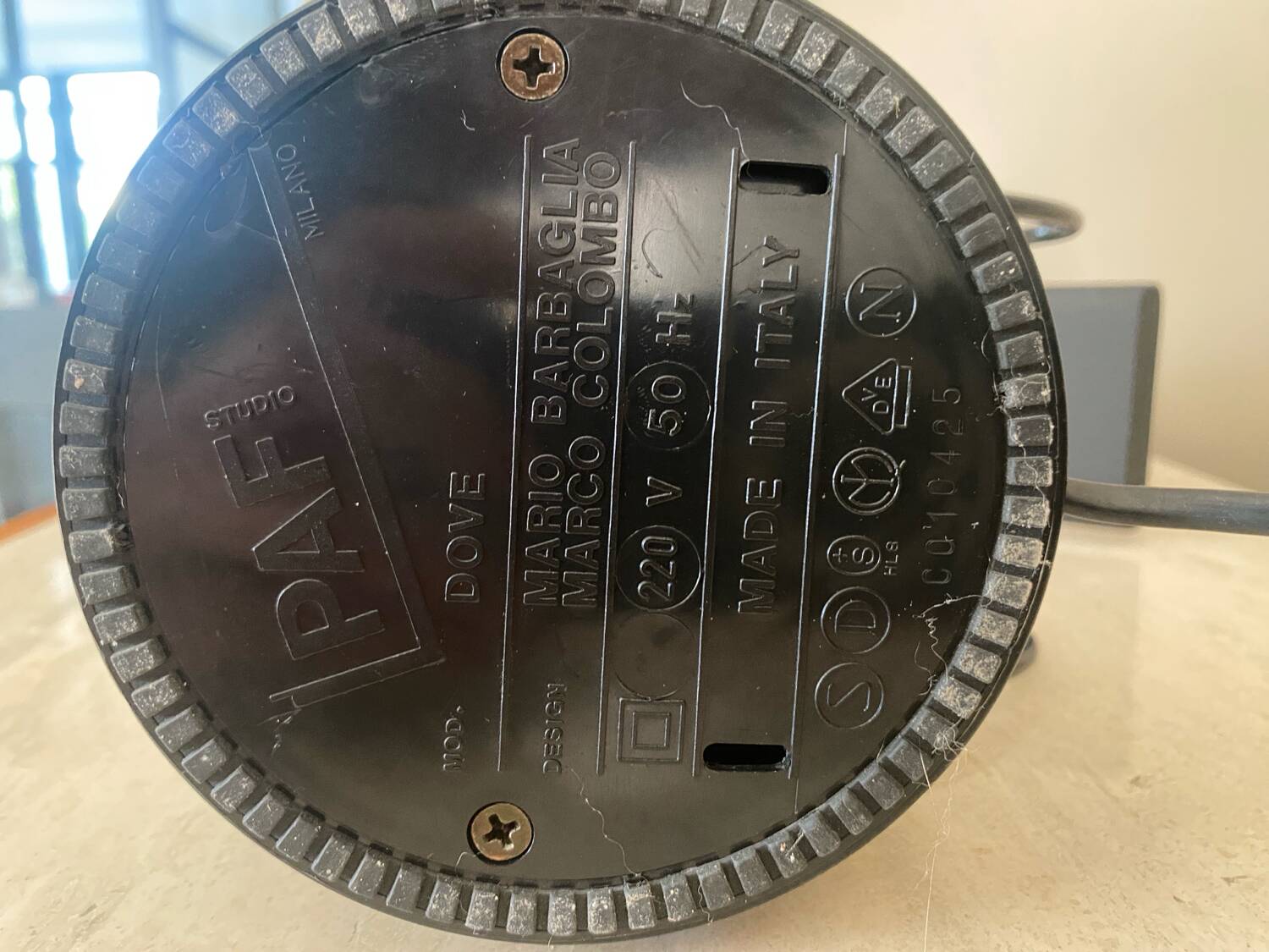 Tafel lamp 'dove' by PAF studio, Milano