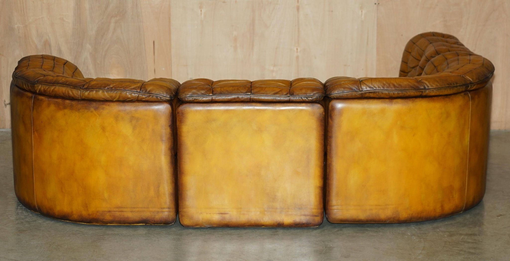 Canapé d'angle modulaire vintage cuir De Sede DS-11