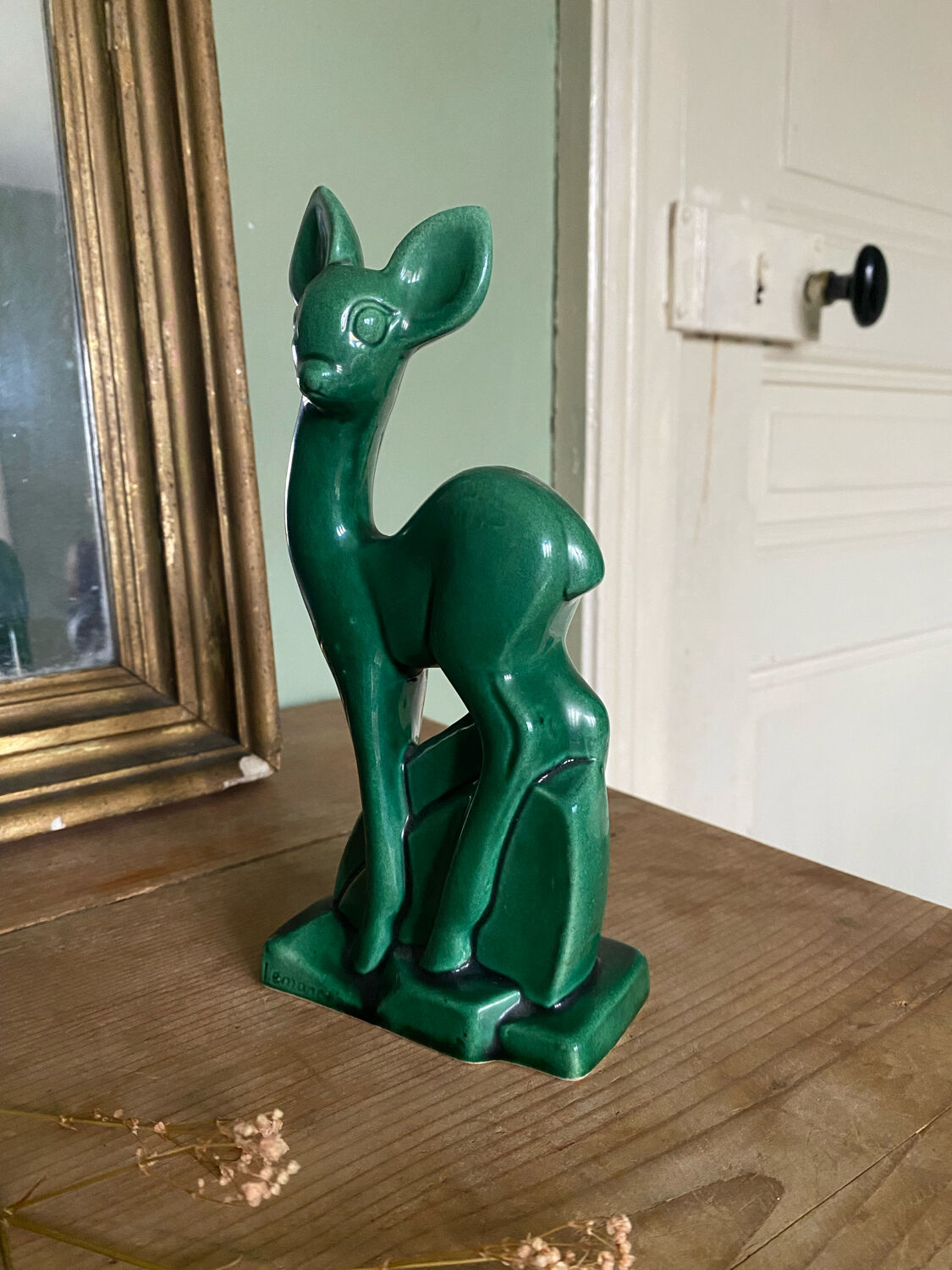 Biche en faïence de Saint Clément Charles Lemanceau