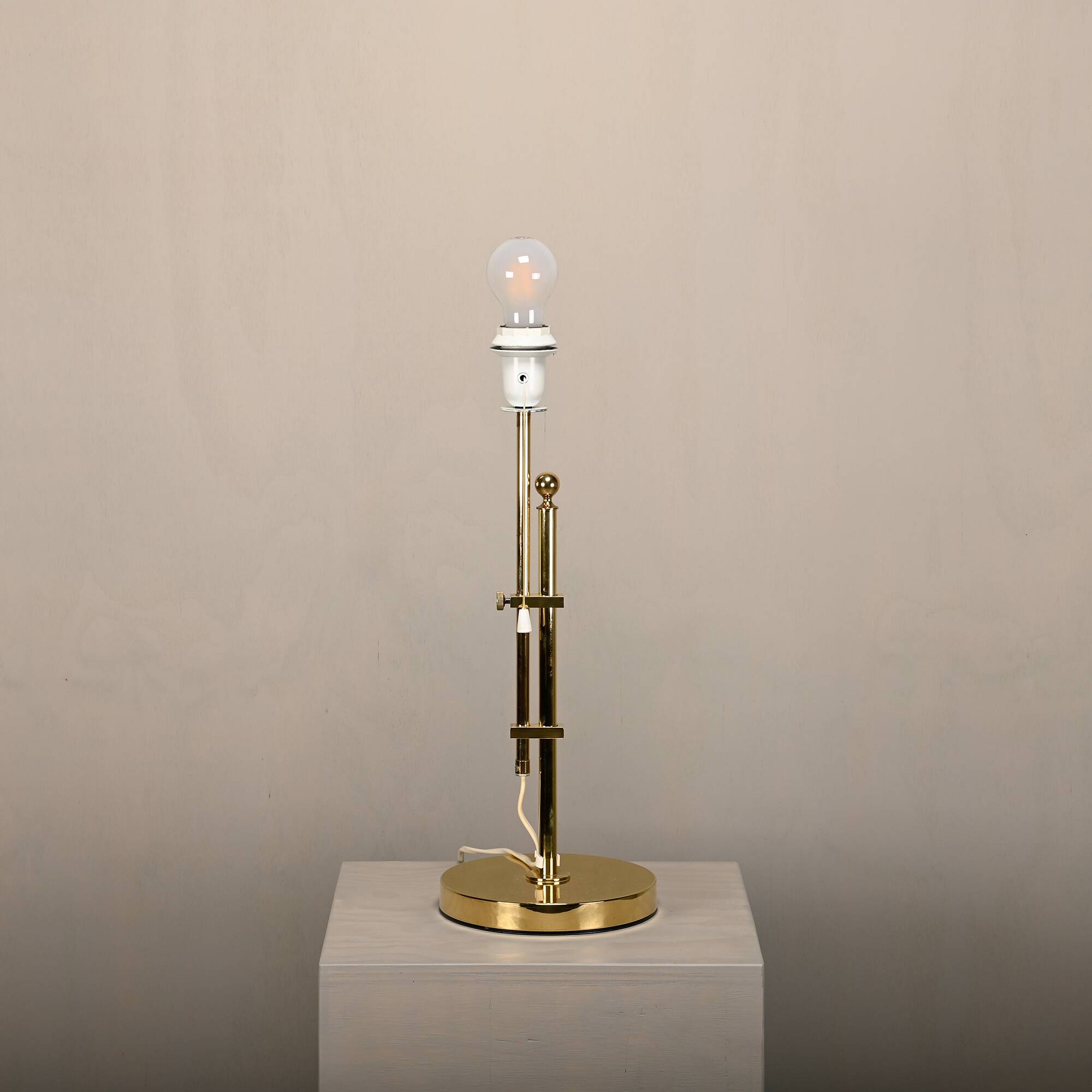 Brass Table Lamp B-131 adjustable in height by Bergboms, Sweden 1960s