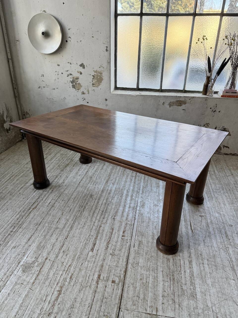 Dudouyt oak dining table 1940