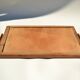 Old marquetry wooden tray