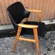 Danish armchair Erik Buch beech and Skaï 60s