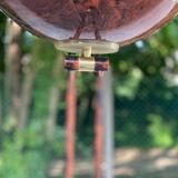 Lampadaire italien vintage effet marbre bordeaux