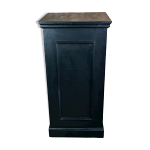 Colonne pied d'estale en bois noir