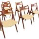 Set van 6 Hans Wegner voor Carl Hansen CH 29 stoelen