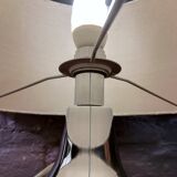 Lamp in glass and chrome