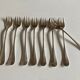 Set de 8 fourchettes à huitres uniplat Alfénide Christofle