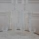 Set of 9 crystal wine glasses 50s