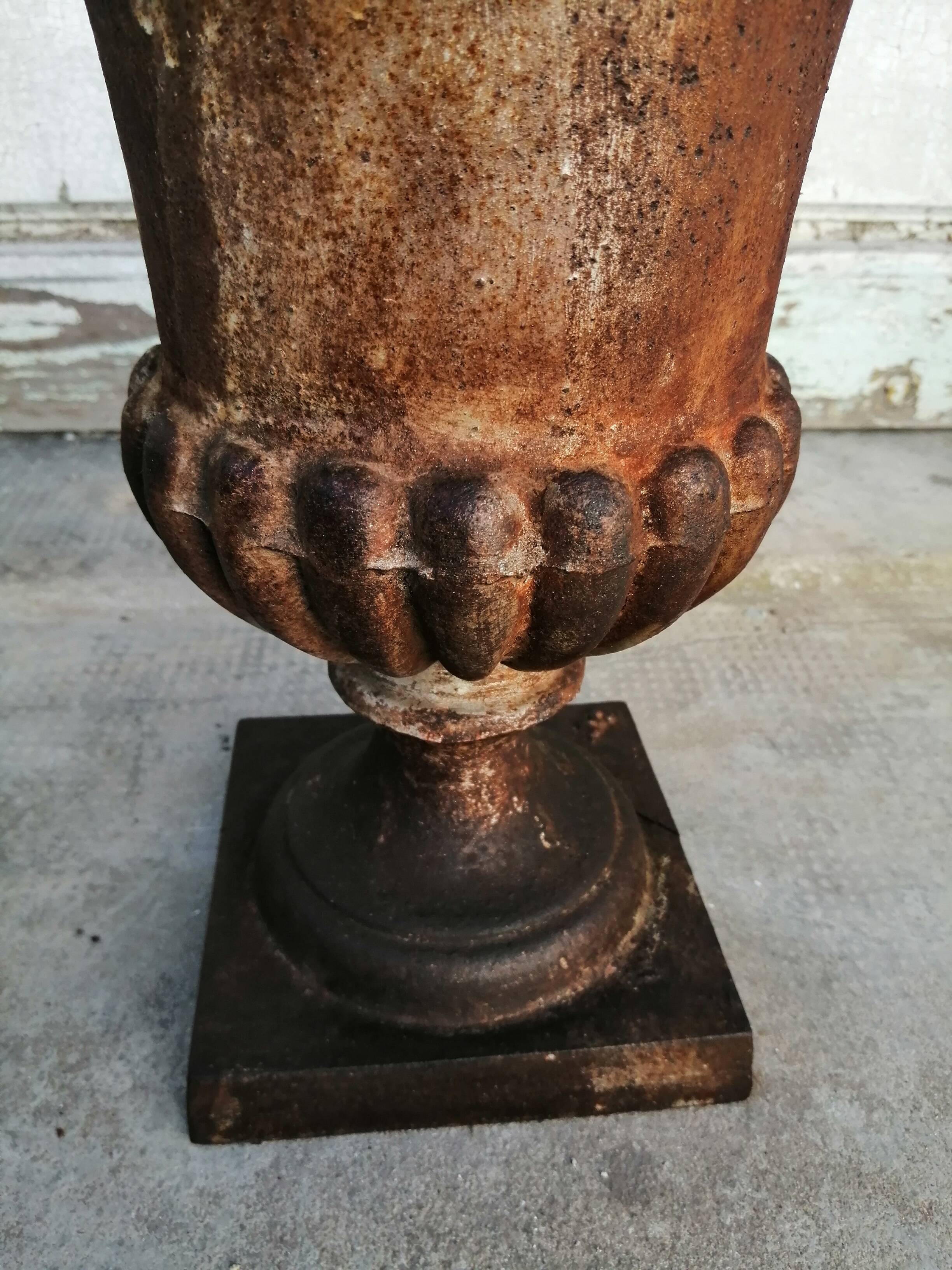 Vase médicis en fonte pechenard