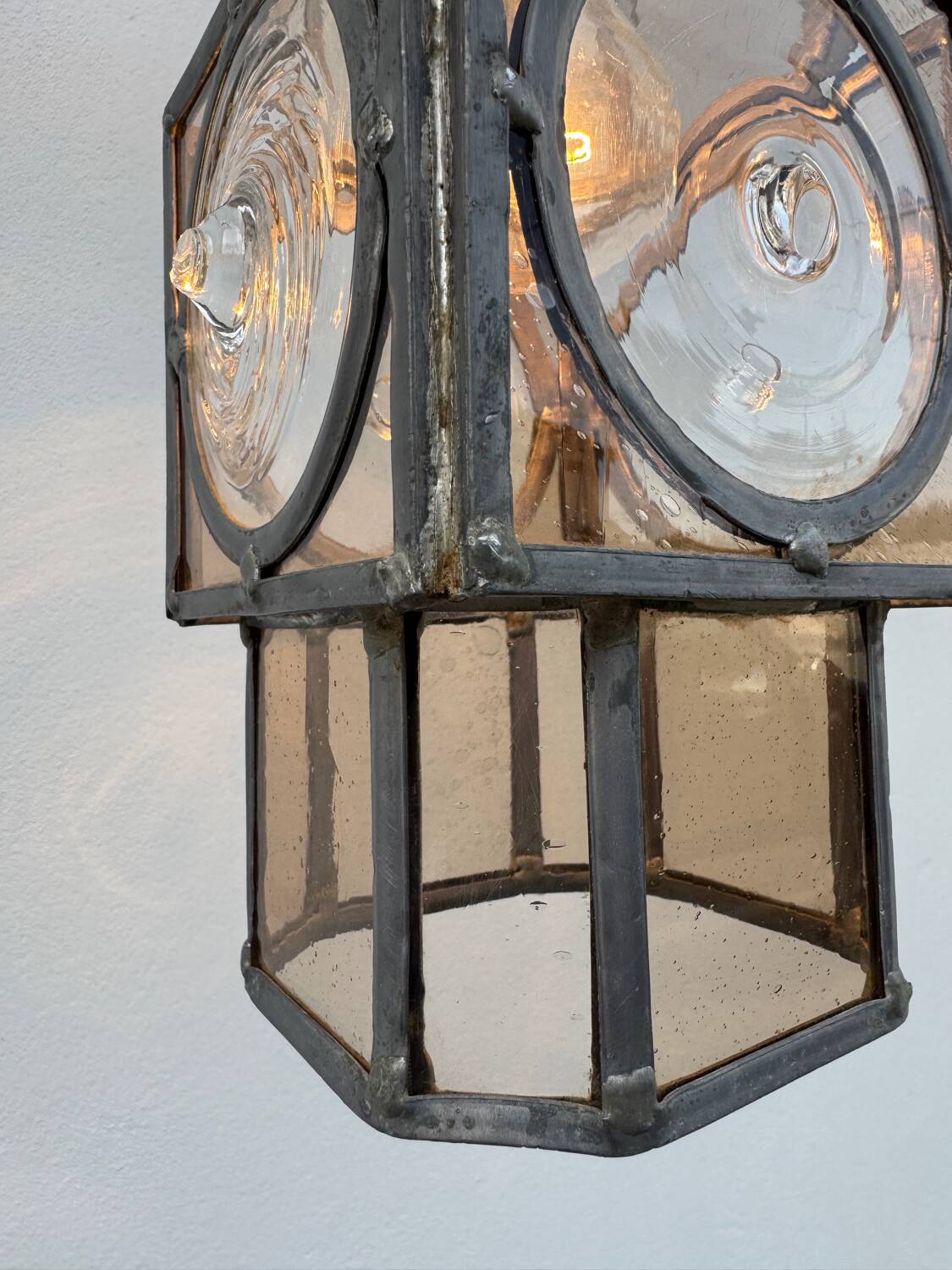 Lanterne vitrail Art Déco