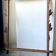 Antique Frame carved wood measurements 49 cm x 39 cm