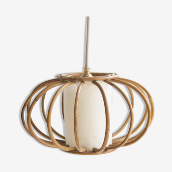 Rattan hanging lamp