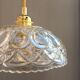 Hanging created with a vintage salad bowl and chiseled glass