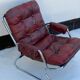 Vintage Scandinavian Leatherette Lounge Chair