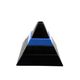 Pyramid shaped stacked ceramic ashtrays / centerpiece Amalgames France 1980