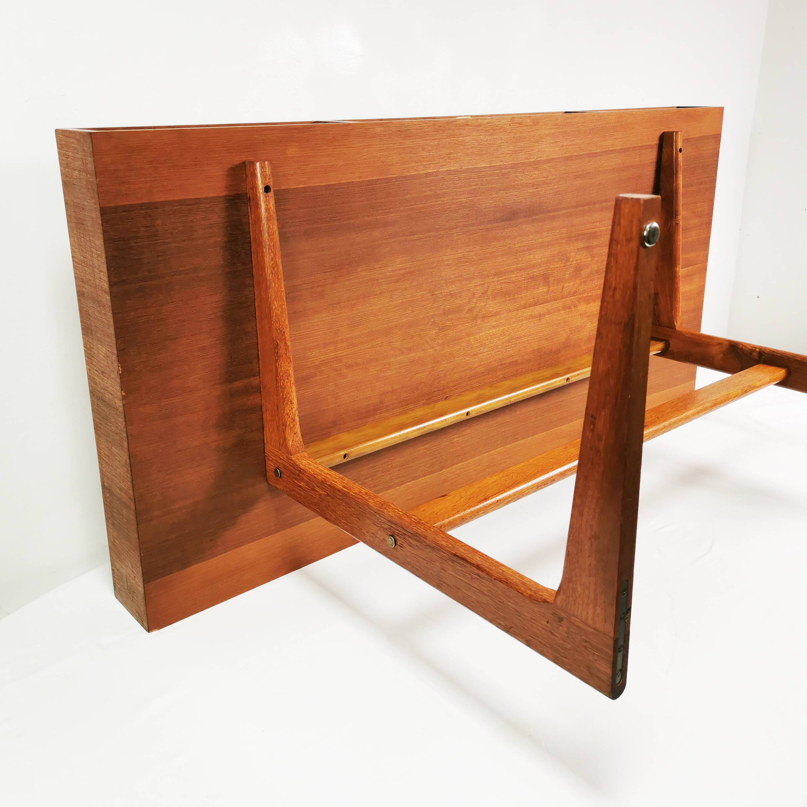 Modernist teak desk, designed by Gorg Petersen, Denmark, 1960s