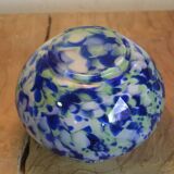 Blue and green ball vase