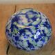 Vase boule bleu et vert