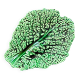 Cabbage leaf dish in barbotine