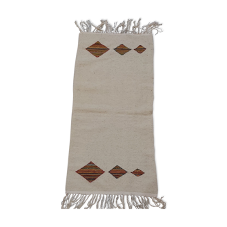 Tapis beige berbère traditionnel 120x59cm