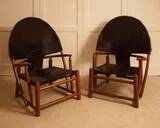 Pair of G23 hoop armchairs