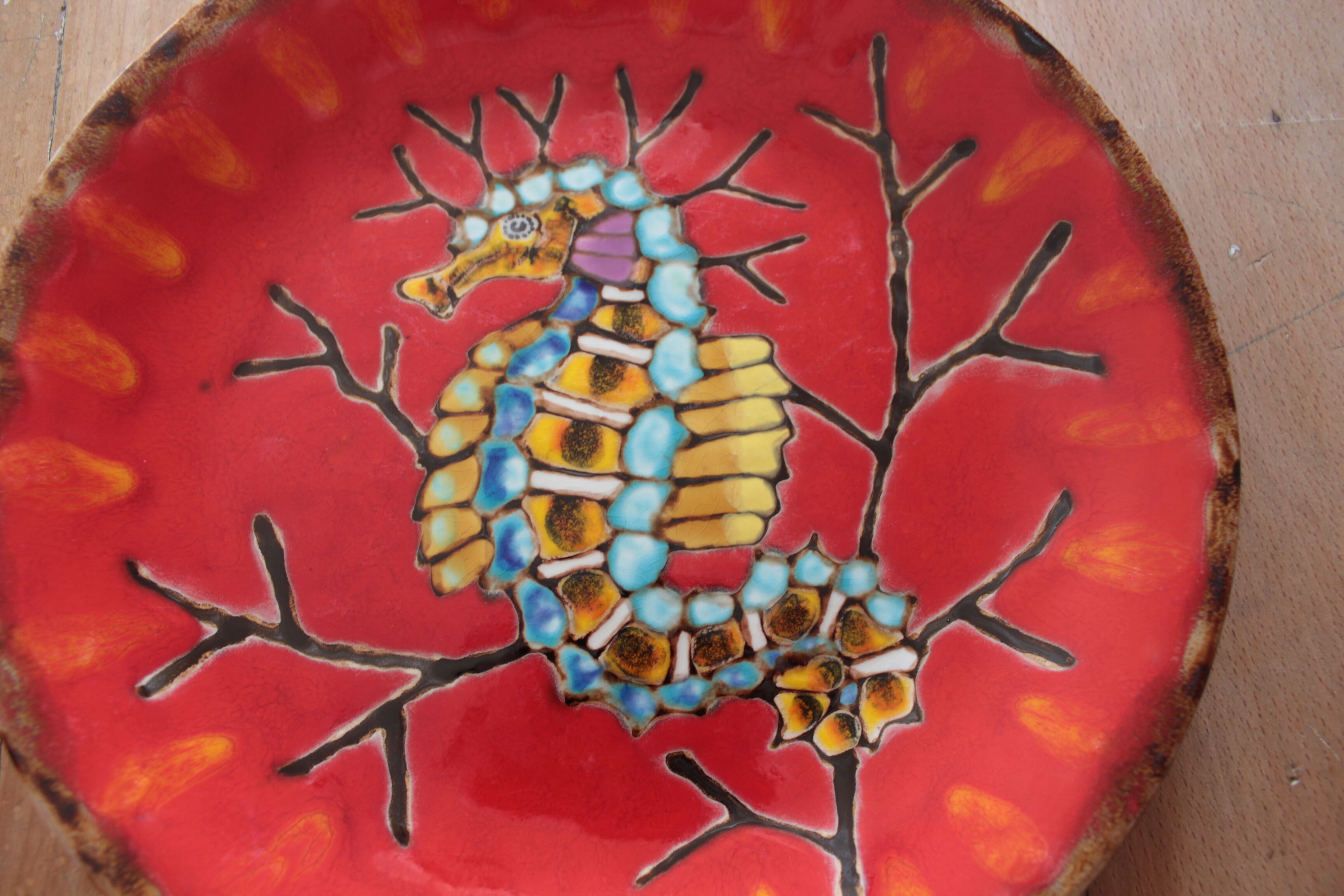 Emile Rocher Saint Ronan earthenware plate