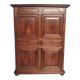 Louis XIV walnut buffet with 4 doors from the 18th century.