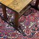 Bistro table in chestnut from the 1950s.