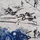 Salvador Dali: The Blue Riders, original signed etching