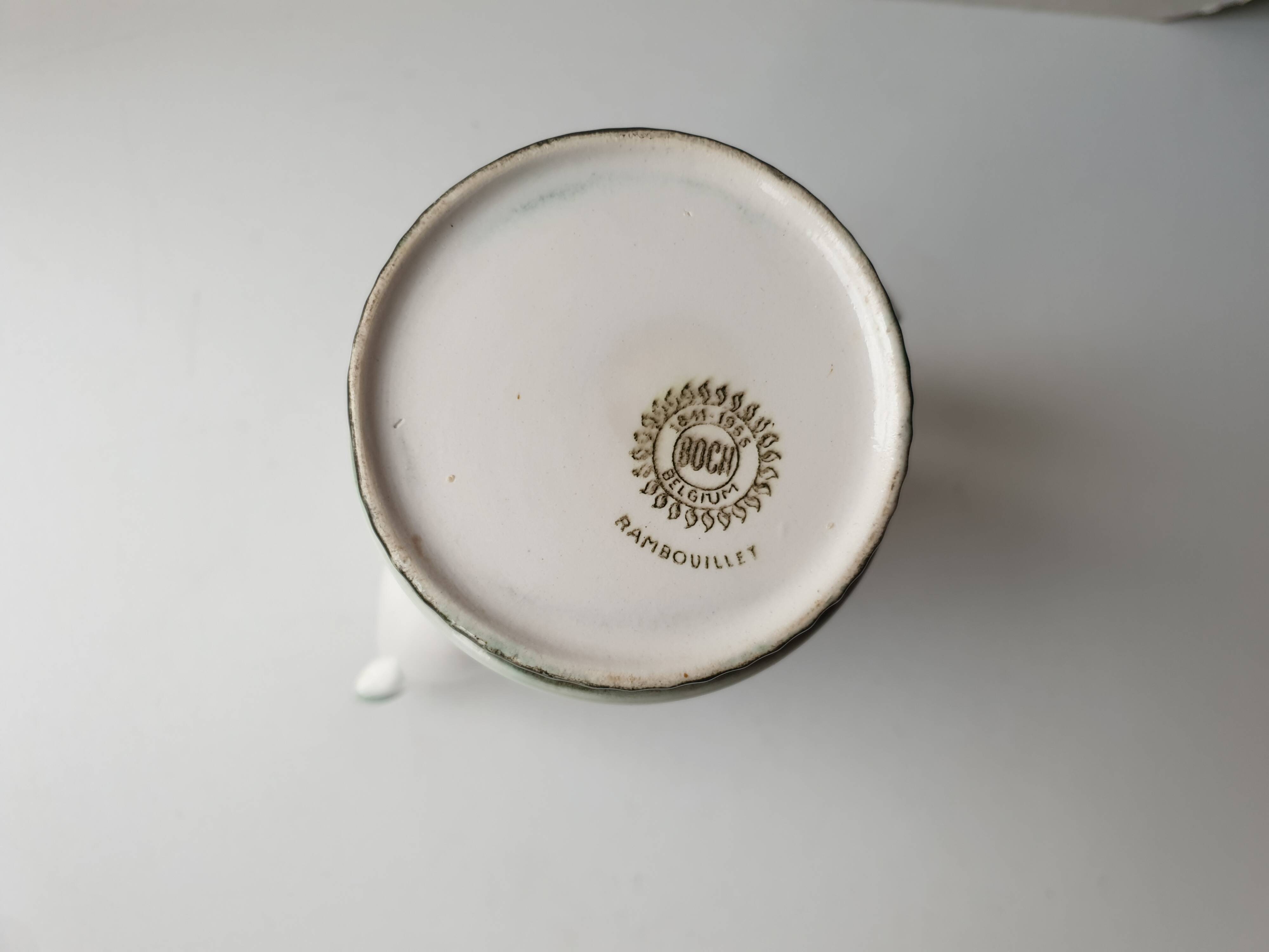 Vintage porcelain coffee pot signed Boch Rambouillet