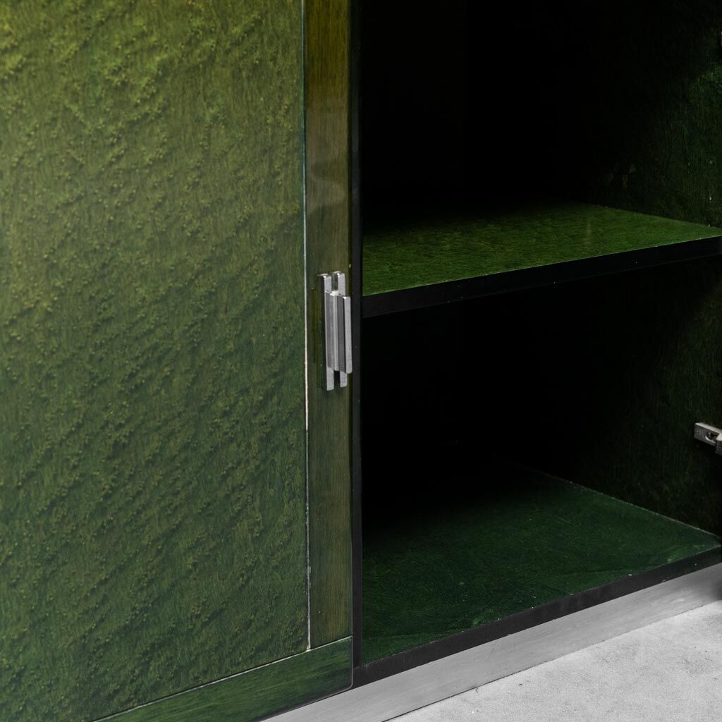 Vintage modern vintage 70s green wooden sideboard