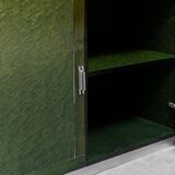 Vintage modern vintage 70s green wooden sideboard