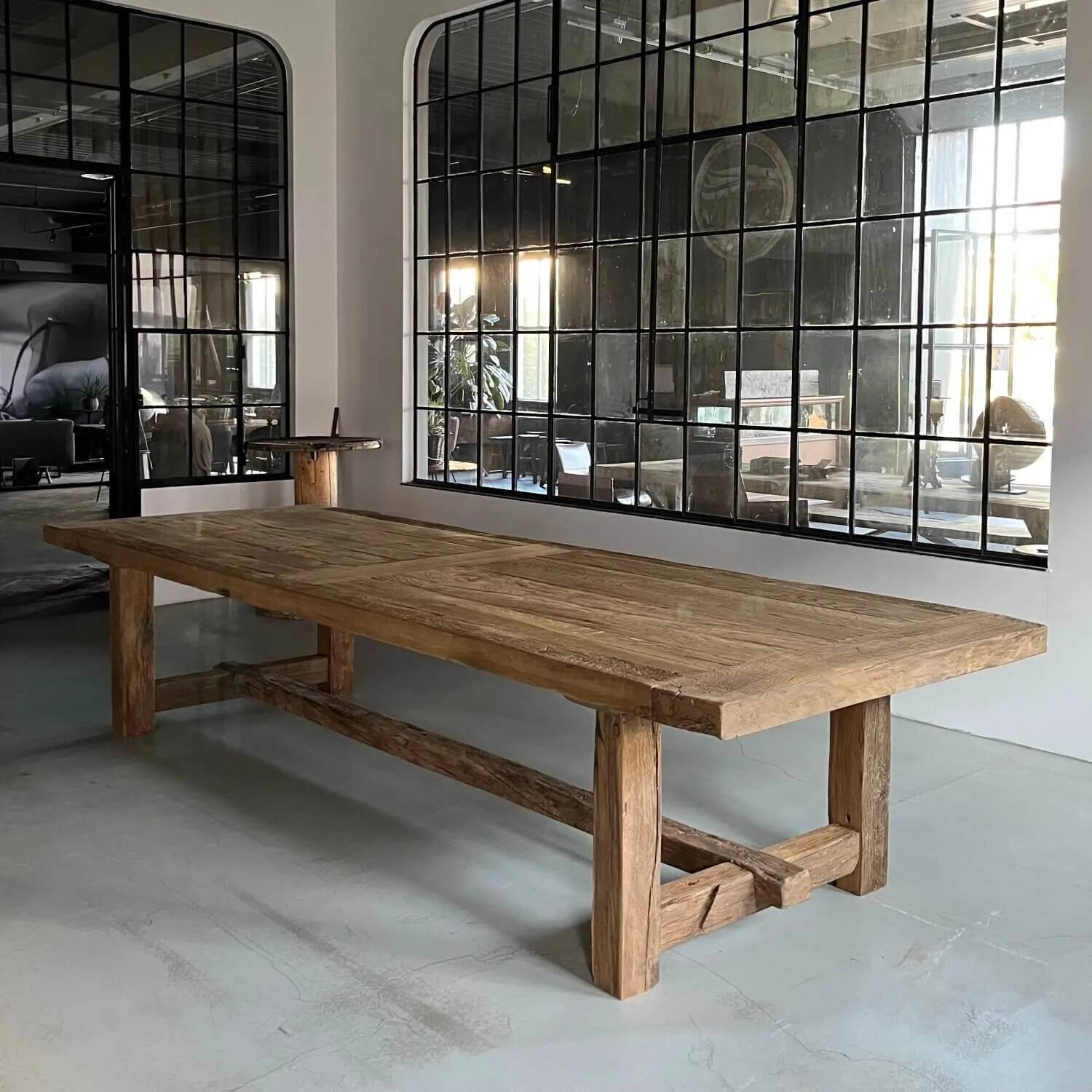 Table de Ferme Kingstone en Chêne Massif ancien - 250 cm de long