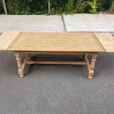 Table à manger de ferme extensible rénovée en bois 260cm