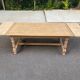 Table à manger de ferme extensible rénovée en bois 260cm