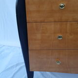 Art deco chest of drawers in sycamore stamped